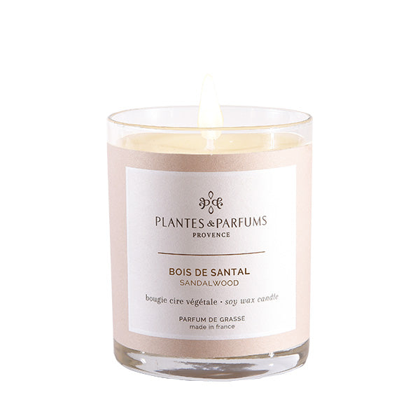 Plantes & Parfums -180g Handcrafted Perfumed Candle - Sandalwood