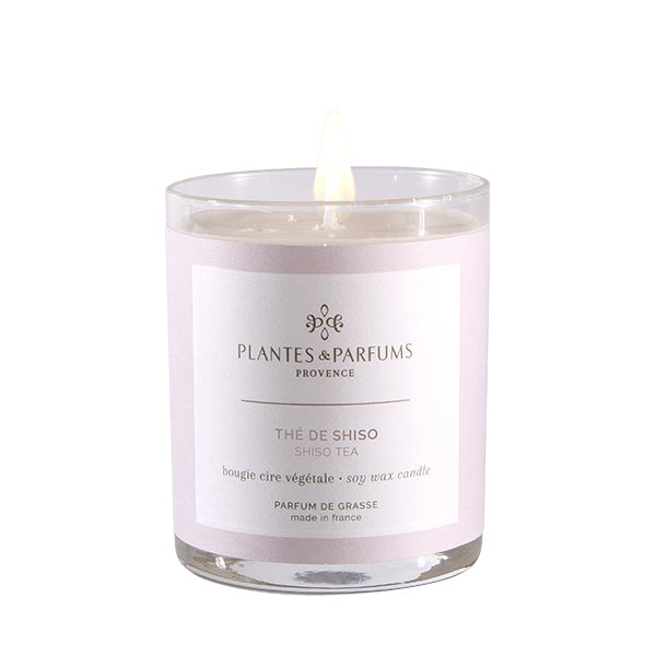 Plantes & Parfums -180g Handcrafted Perfumed Candle - Shiso Tea