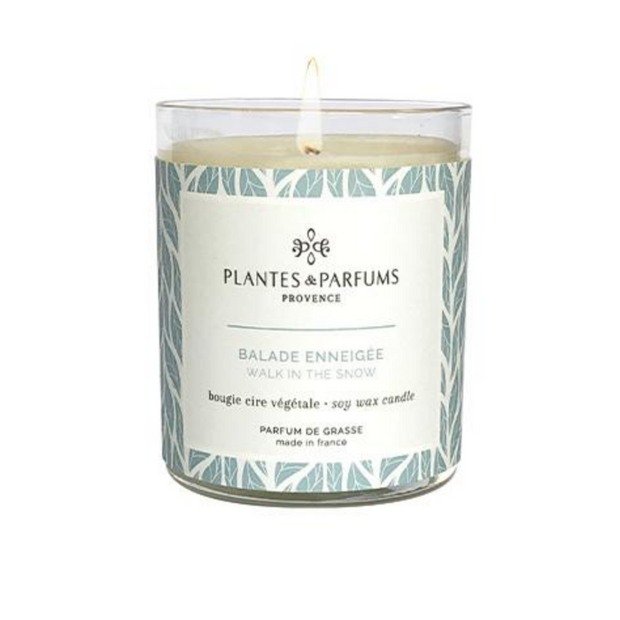 Plantes & Parfums -180g Handcrafted Perfumed Candle  - Walk in the Snow