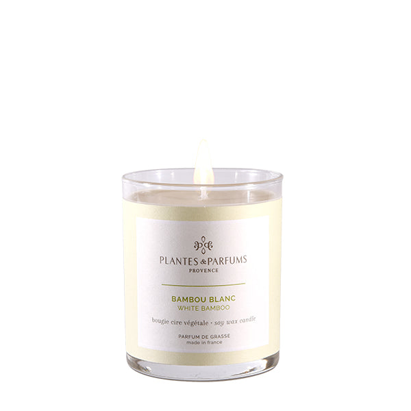 Plantes & Parfums -180g Handcrafted Perfumed Candle - White Bamboo